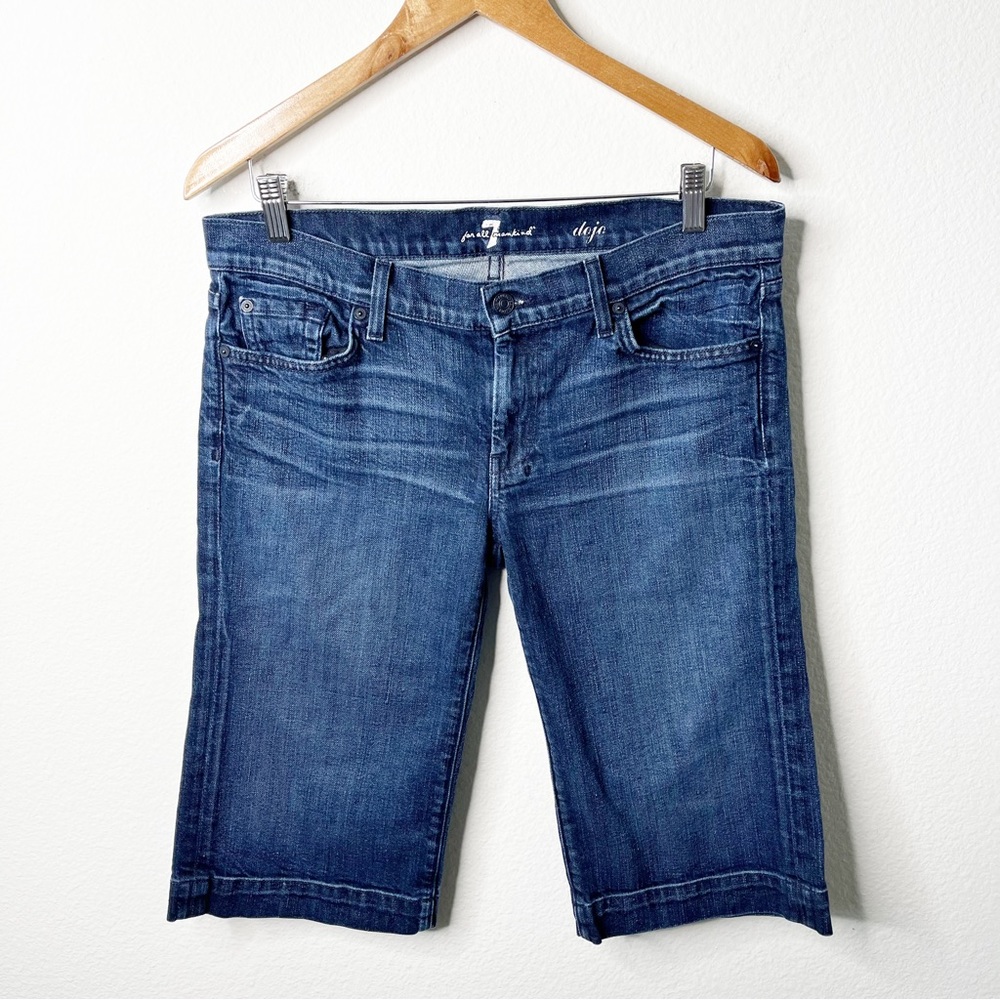 7 For All Mankind Dojo Bermuda Capri Jeans Womens Size 30